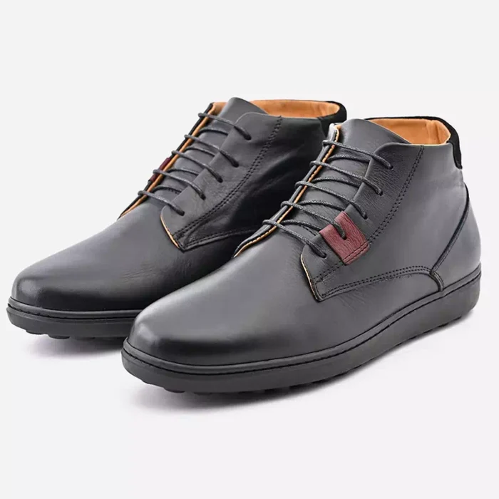 Mini bottine Cuir Noir mousse maroc pour homme cadeau la chaussure tendance et confortable pour tout les jours livraison gratuite tout le maroc Mini bottine Cuir Noir mousse maroc pour homme cadeau la chaussure tendance et confortable pour tout les jours livraison gratuite tout le maroc