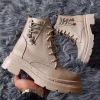 bottine chaussure femme cuir Beige marron lacet sur le coté chic livraison gratuite tout le maroc beige prix solde