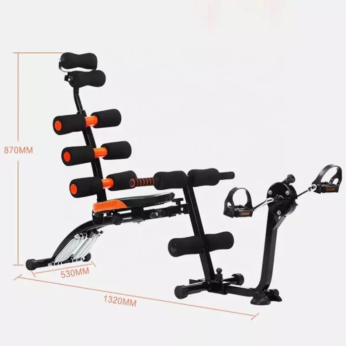 six pack care plus avec pedale maroc banc d'entraînement Abdominal multifonctionnel 6 en 1 fitness maison livraison sport dimension