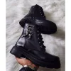 bottine chaussure femme cuir noir lacet sur le coté chic livraison gratuite tout le maroc prix